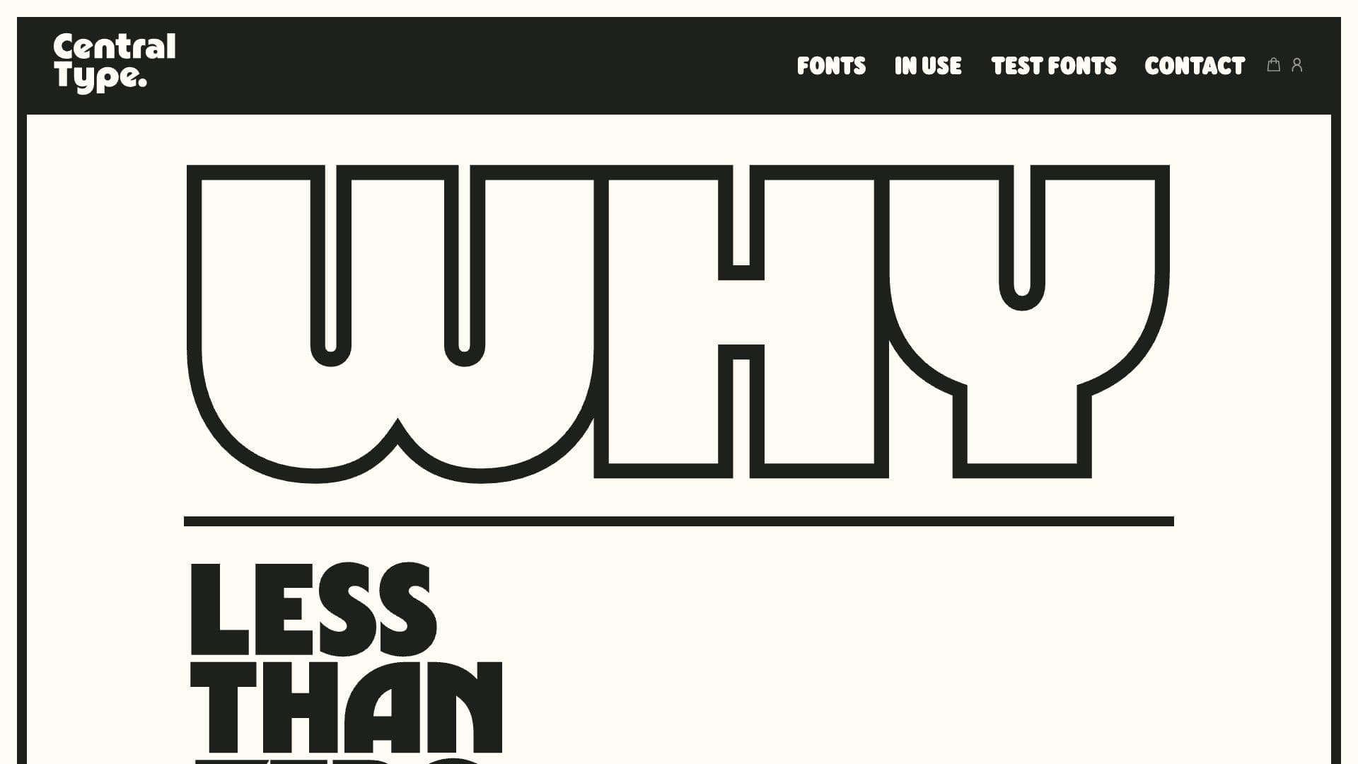 Central Type website screenshot