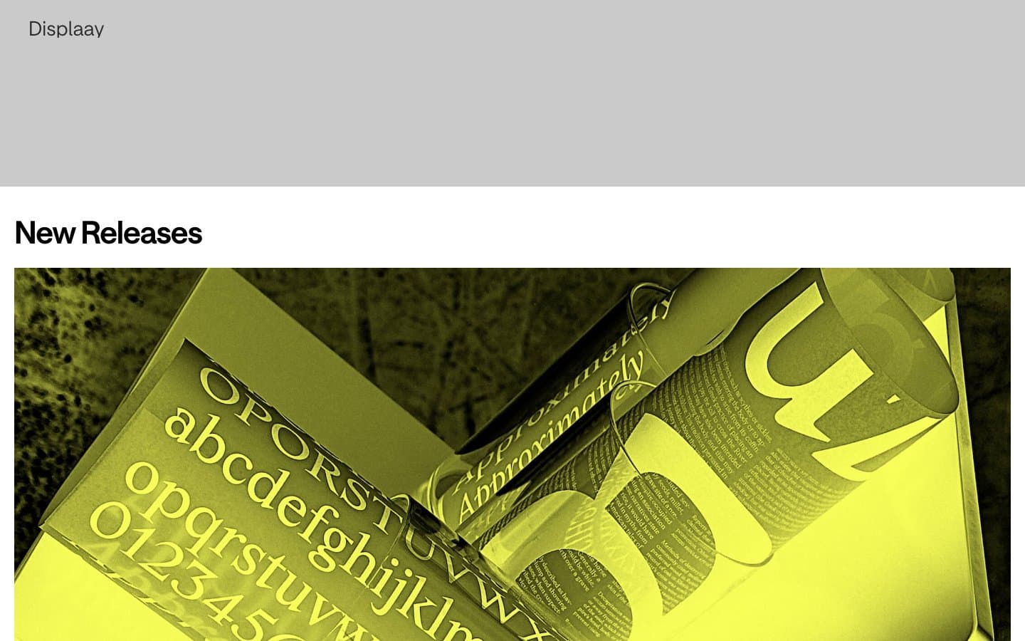 Displaay website screenshot