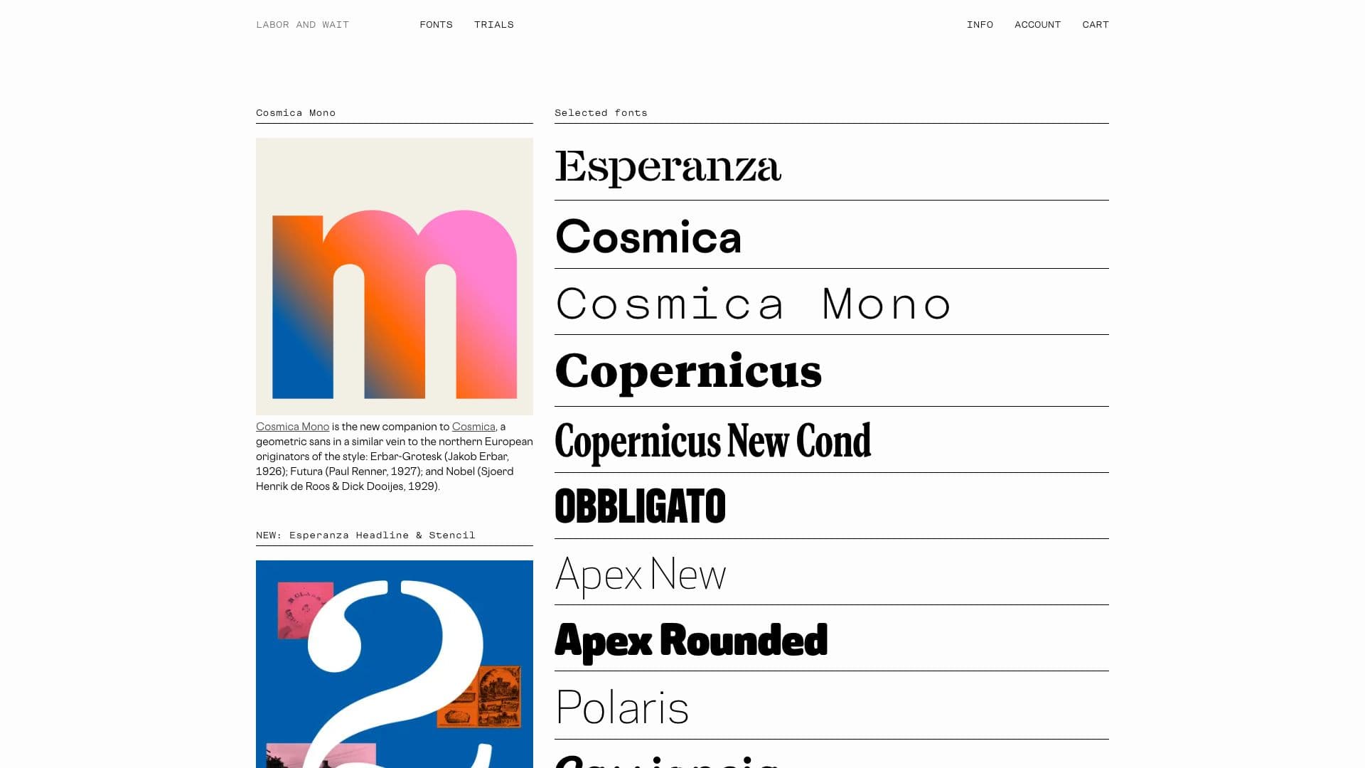 Labor and Wait website screenshot