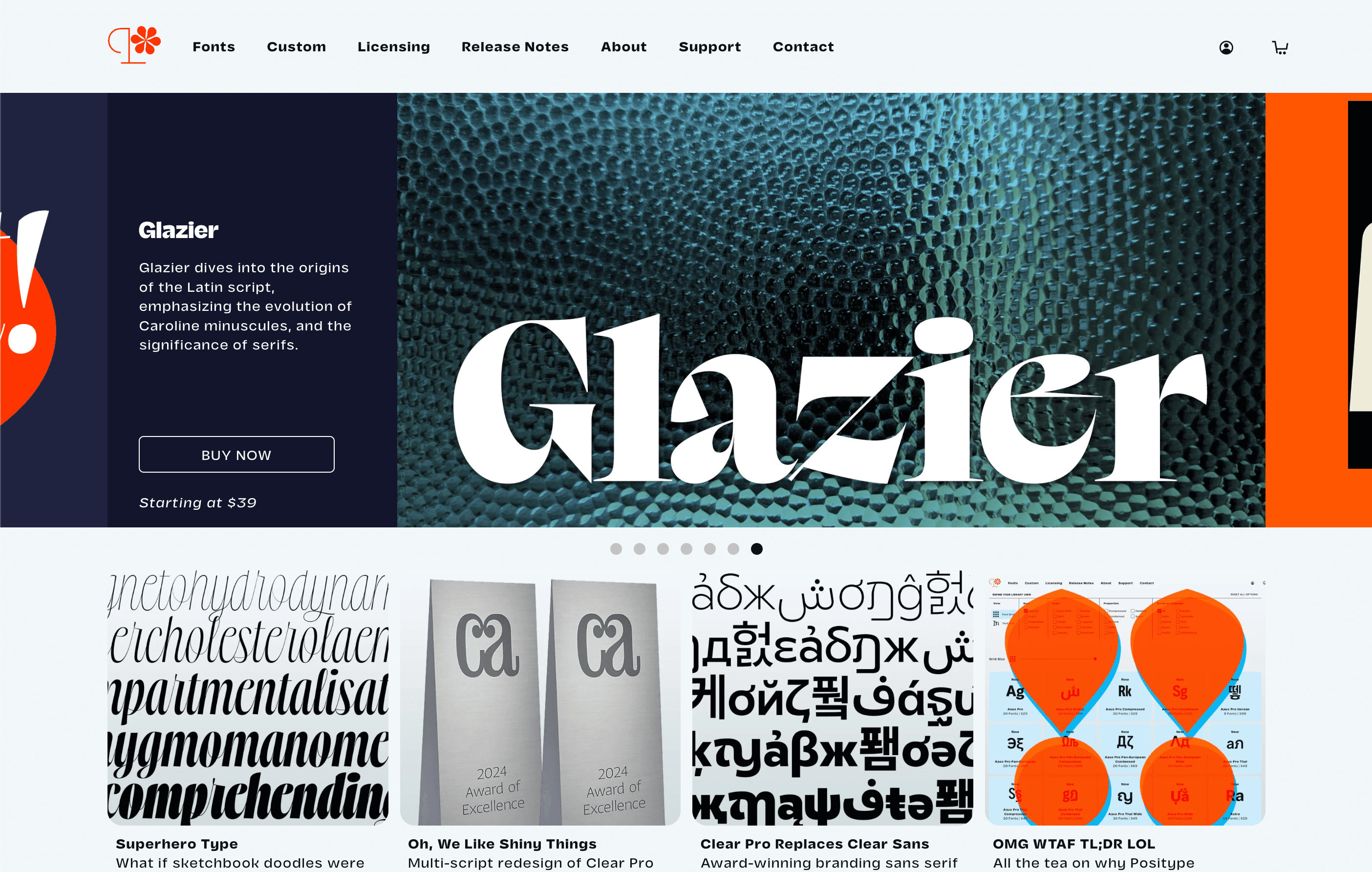 Positype website screenshot