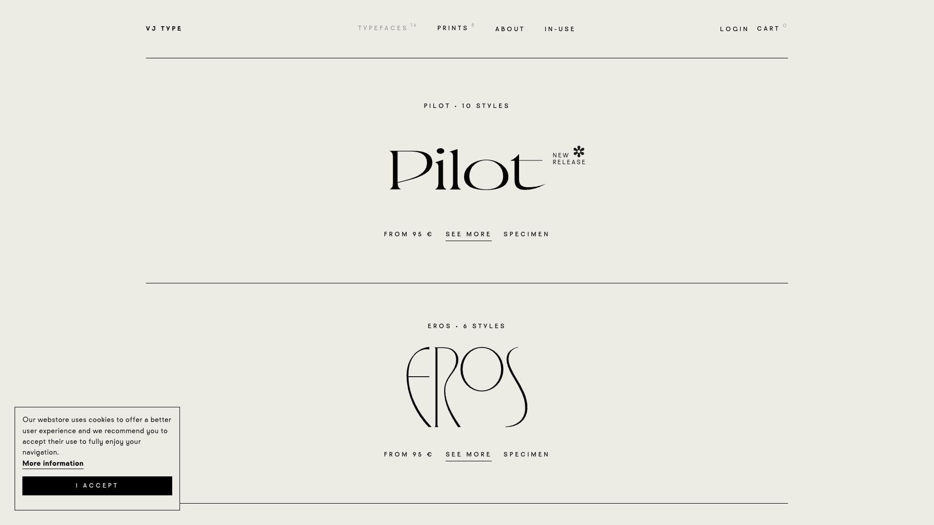 VJ-Type website screenshot